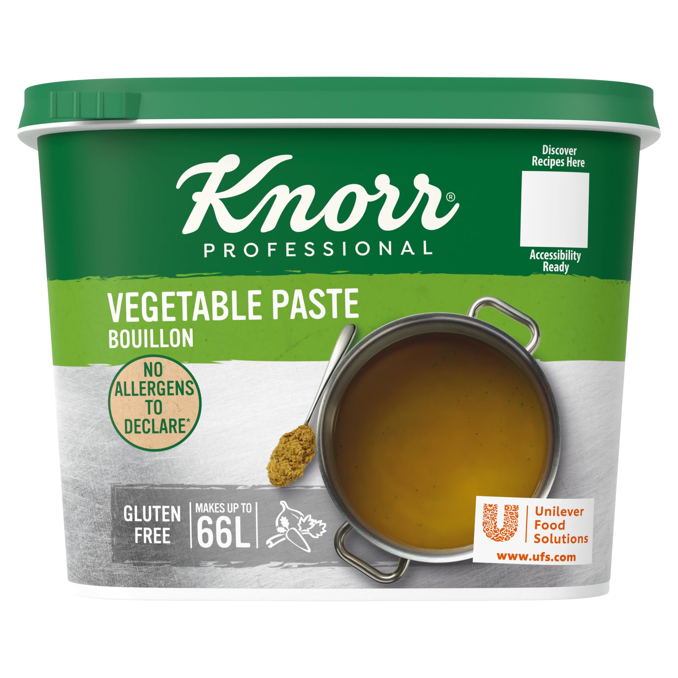 Knorr Professional Vegetable Paste Bouillon, Savoury Vegetable Base for Soups, Stocks and Broths, 1 kg