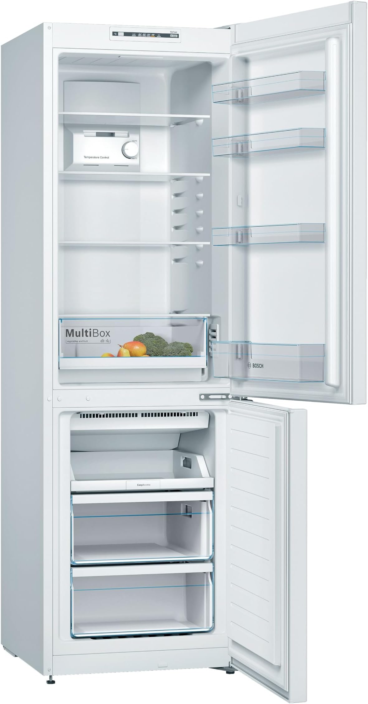 Bosch Home & Kitchen Appliances KGN36NWEAG Serie 2, Free-standing Fridge Freezer NoFrost PerfectFit