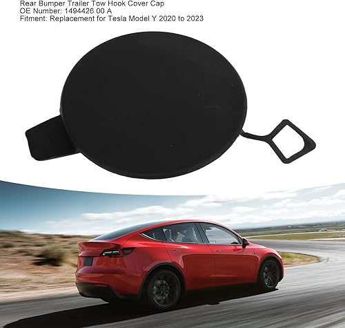 Miniatura 4 de 149442600A Cubierta de gancho de remolque para parachoques trasero, cubierta antipolvo para gancho de remolque, repuesto para 2020 a 2023