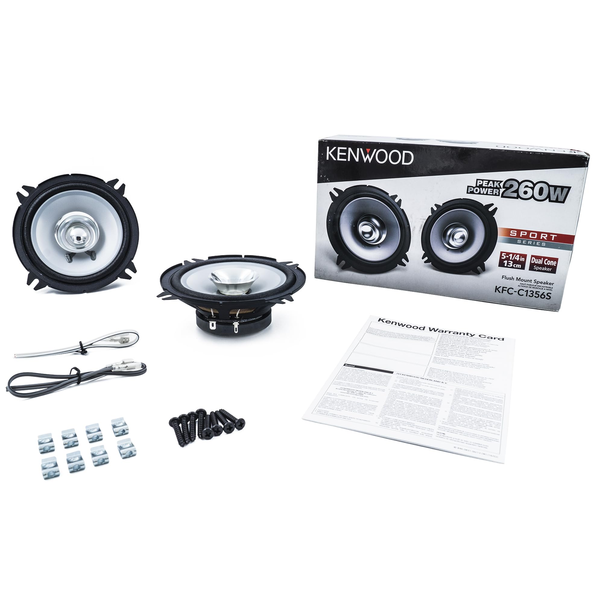Amazon.co.jp: Kenwood KFC-C1356S 250ワット 5.25インチ デュアル
