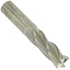 CCMG-E Carbide Square Nose End Mill, Uncoated (Bright) Finish, 30 Deg Helix, 4 Flutes, 6 Overall Length, 0.6250 Cutting Diameter, 0.625 Shank Diameter