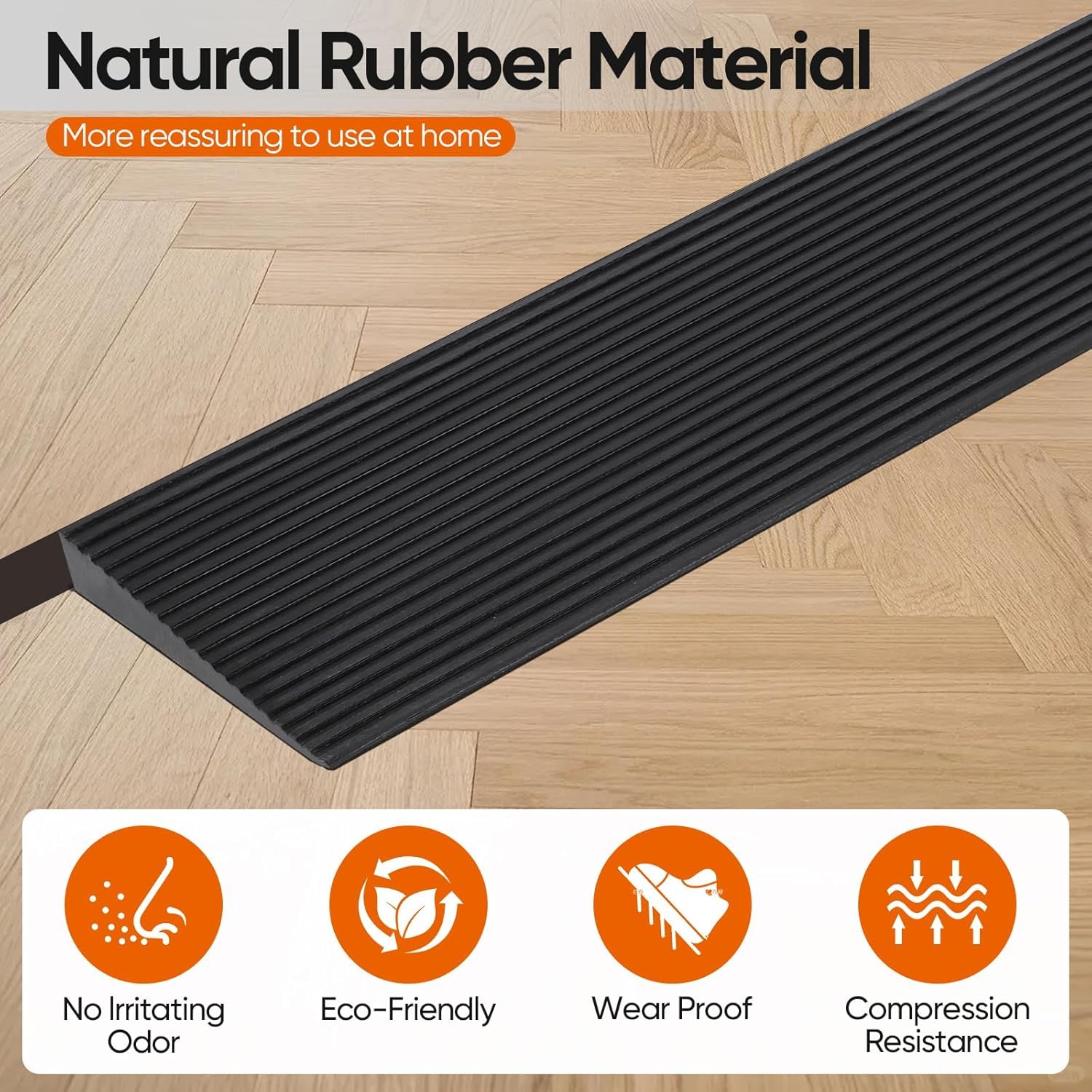 YSFMODE-Rampe De Seuil De Porte,Rampe De Seuil,En Pvc,Surface Antidérapante,En Caoutchouc,Pour Fauteuil Roulant,Poussette,Déambula - Santé - Mieux Vivre