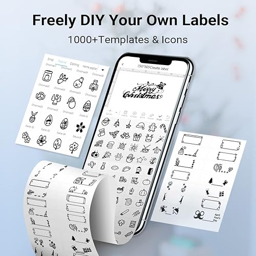 Miniatura 9 de Phomemo Etiquetadoras M221 - Etiquetadora grande de 3 pulgadas con Bluetooth impresora térmica de código de barras para pequeñas empresas y uso