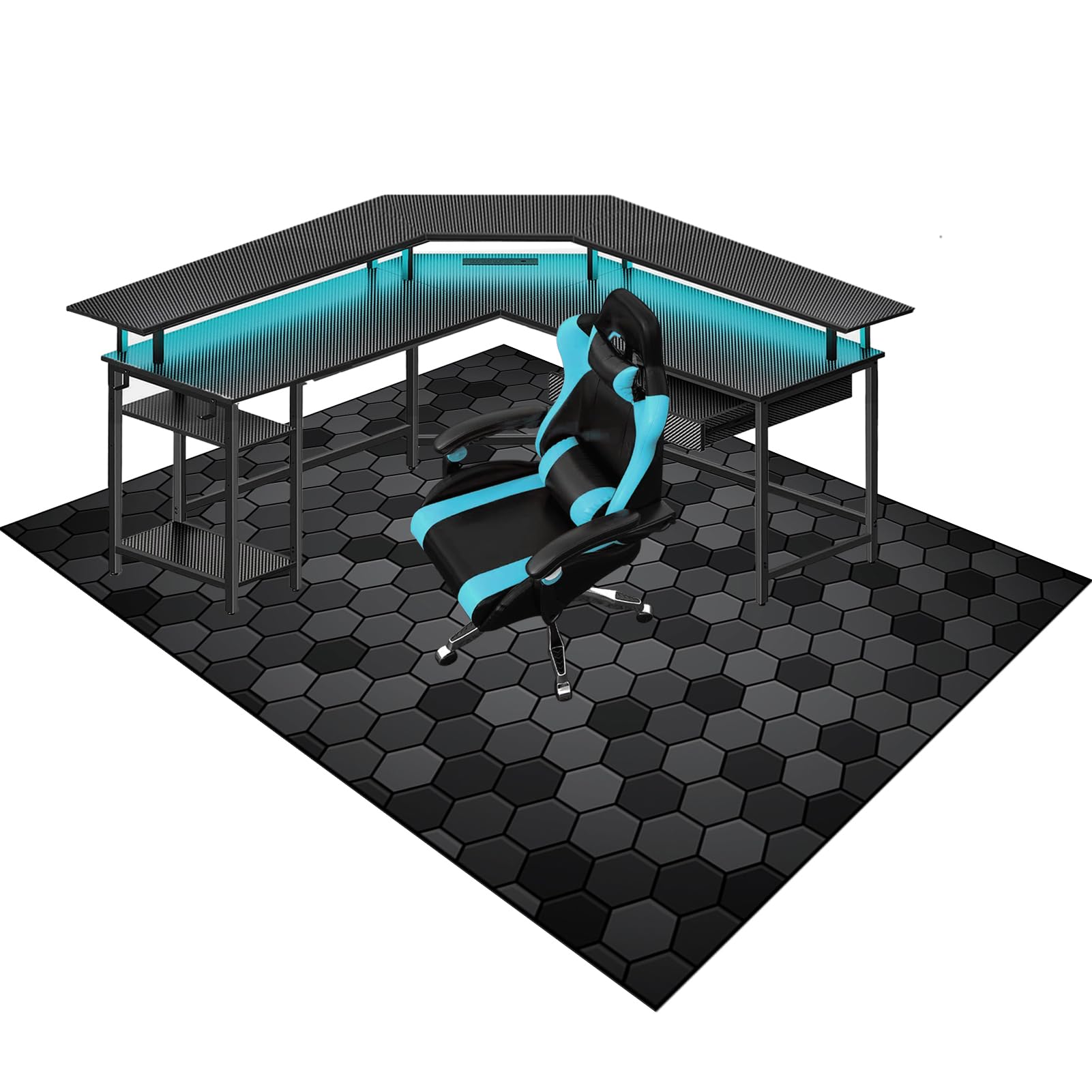160 x 200 cm Office Tappeto Salvapavimento Protezione Parquet e Pavimenti Duri | Tappetini per Sedie Gaming | Antiscivolo | Tappeto Per Sedia A Rotelle | Tappeto Protettivo Sottosedia