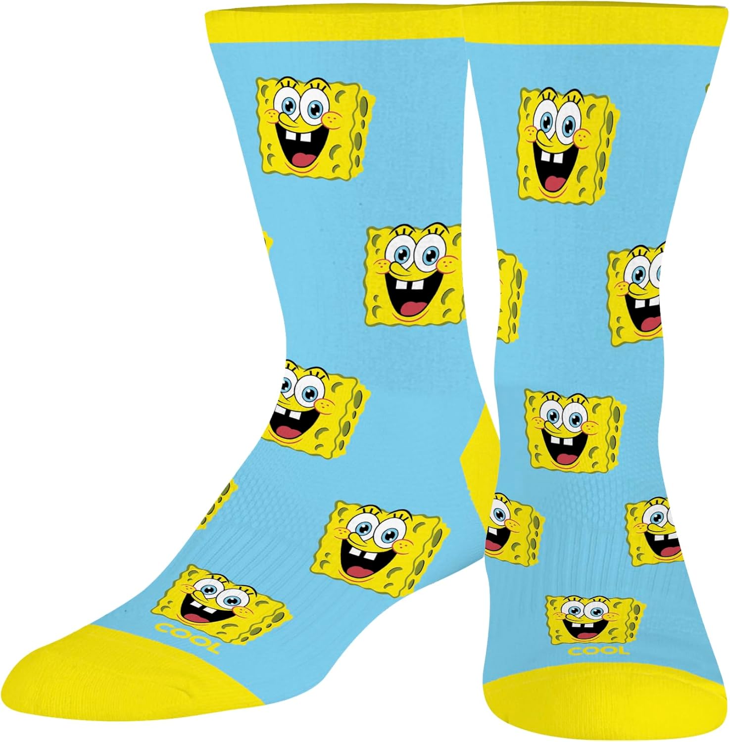 Cool Socks, Kid's, Nickelodeon, Spongebob Squarepants, Crew, Cartoons 90's Silly - Image 6