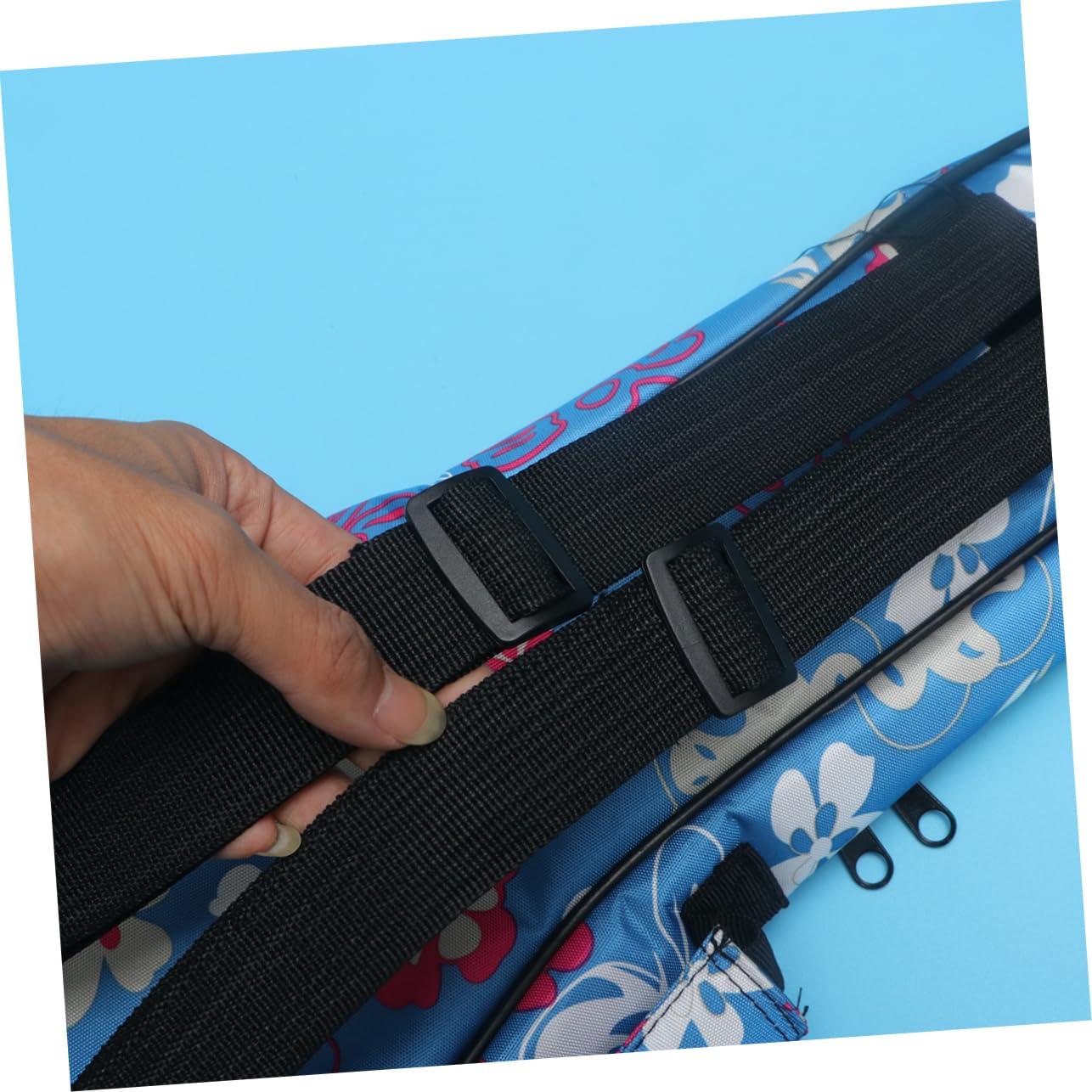 Bolsa De Almacenamiento Para Ukelele Acolchada Algodón Estampado Floral Resistente Doble