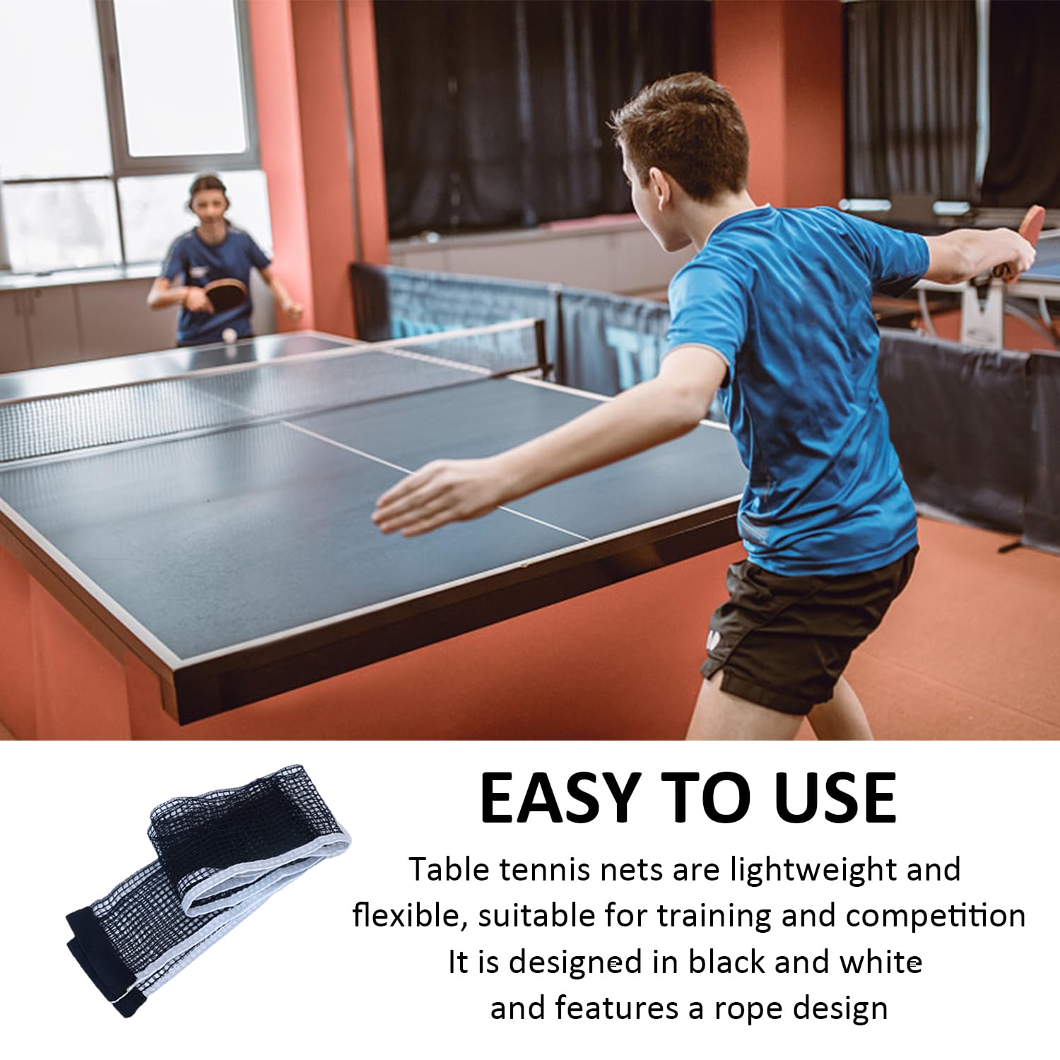 Red De Tenis De Mesa Ajustable Portátil 4 Piezas Reemplazo Entrenamiento