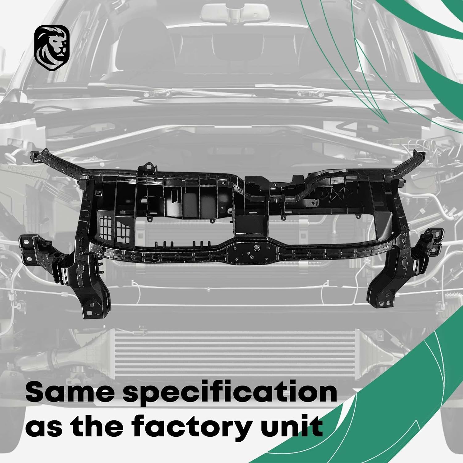YHTAUTO Center Radiator Support Fit for Ford Transit-150 Transit-250 Transit-350 Transit-350 HD 2015-2021 built To January 2022, Radiator Core Support Assembly Plastic with Steel