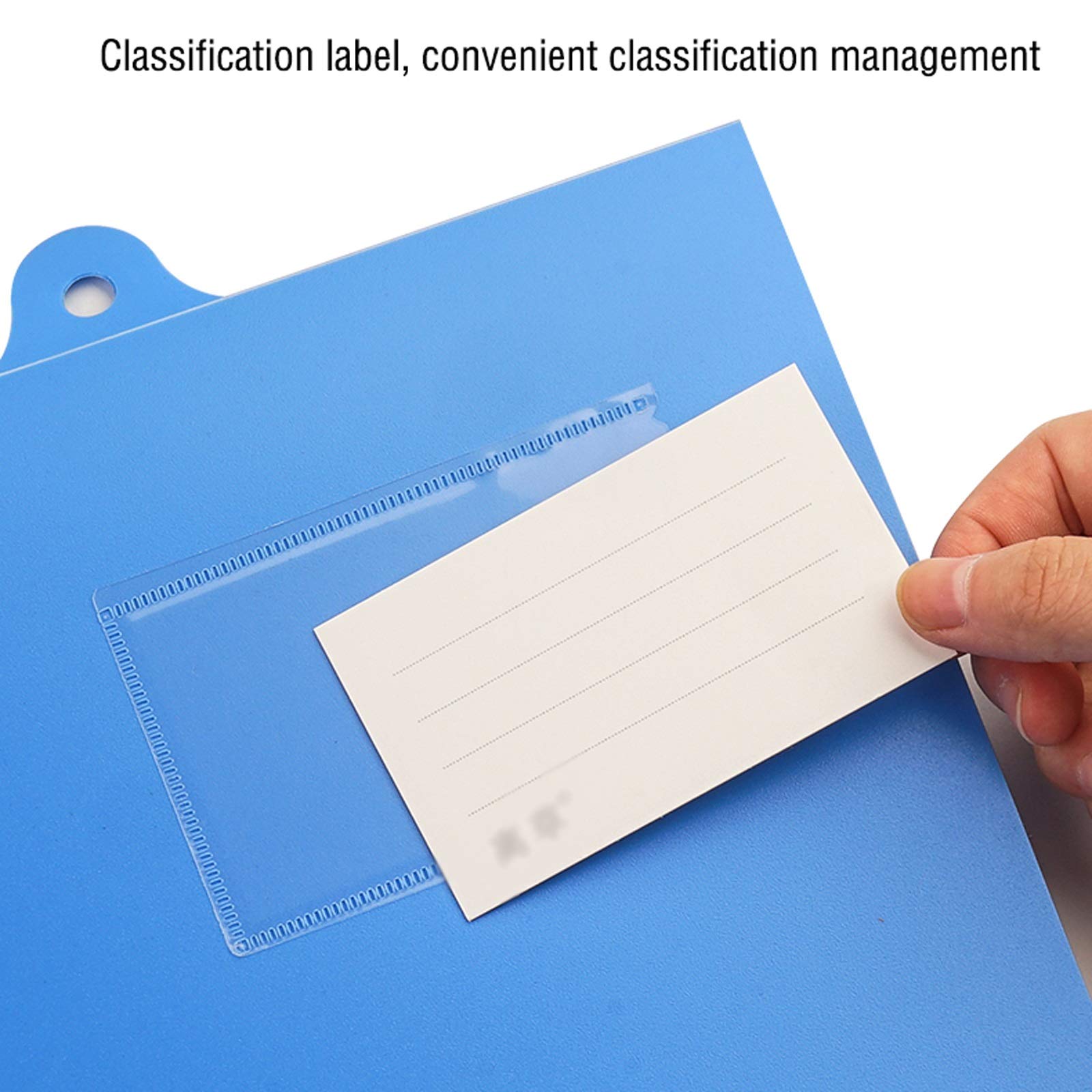 Cartella Portadocumenti 20 Pack Appeso A4 Cartella A4 in plastica Verticale rilegatore di accumulo di Grande capacità clipboard Blu for Ufficio, Scuola e Affari Buste Portadocumenti