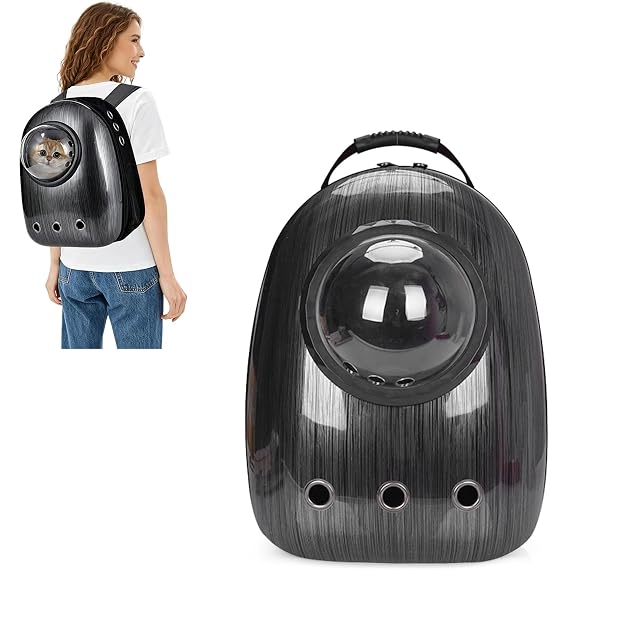 PETCUTE Mochila para Gatos,Mochila Cápsula Espacio para Mascotas,Transpirable,Bolsa Portátil para Gatos,Bolsa…