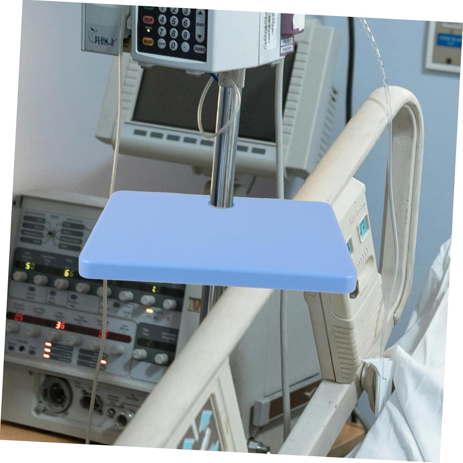 SOLUSTRE Infusion Stand Tray Drip Stand Plate Plastic Tray Comfortable Handle Storage Holder