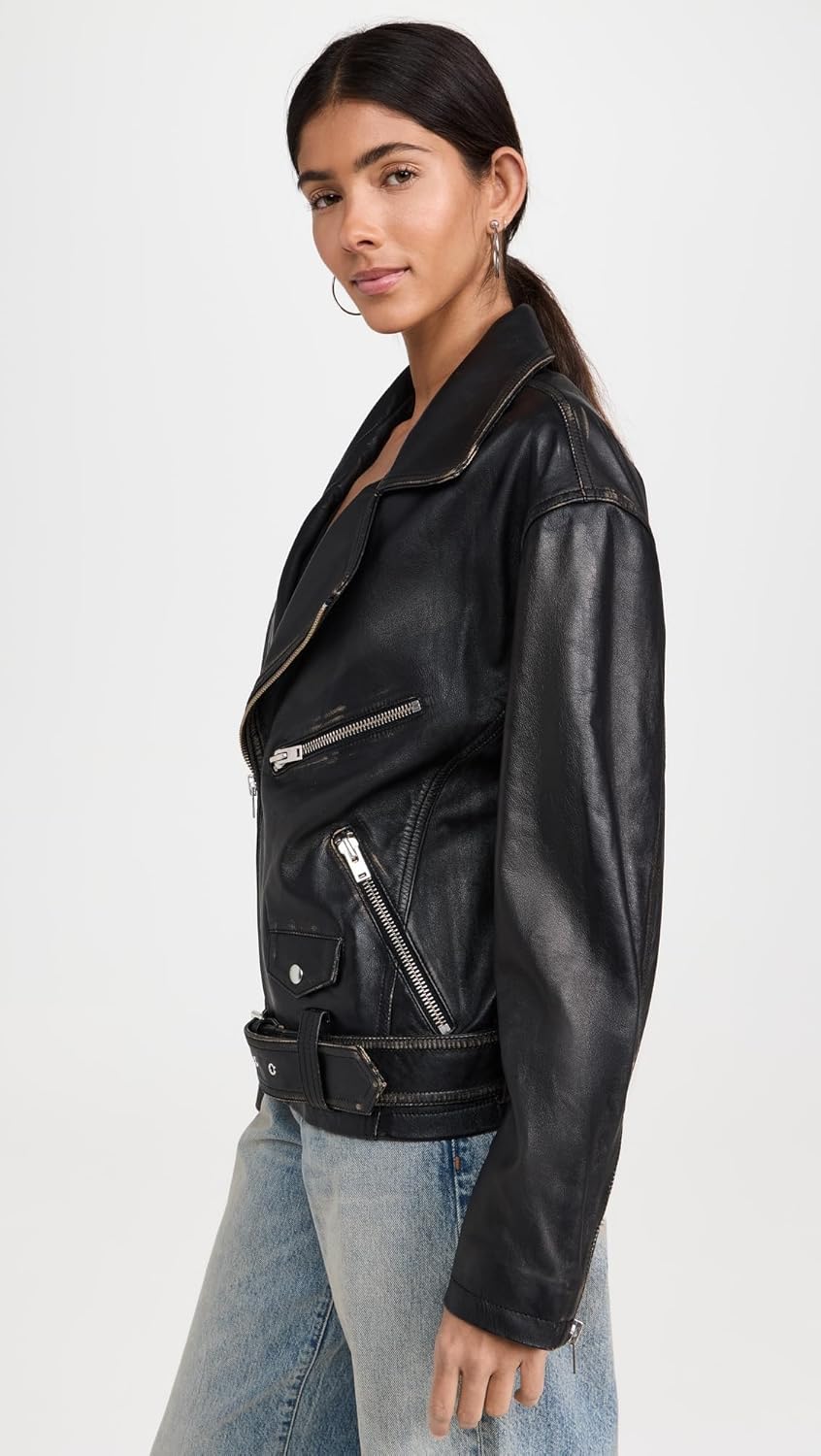IRO Women's Dylan Leather Biker Jacket - Image 4