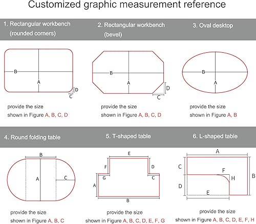 Miniatura 5 de Geovne Mantel de plástico resistente de 0.079in de grosor, protector de mesa transparente, esquinas redondeadas, protector de mesa de PVC, protector