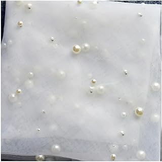 Schleier braut Brautschleier mit Kamm Perlen Hochzeit Schleier Kathedrale zum Verkleiden(Ivory,100cm)