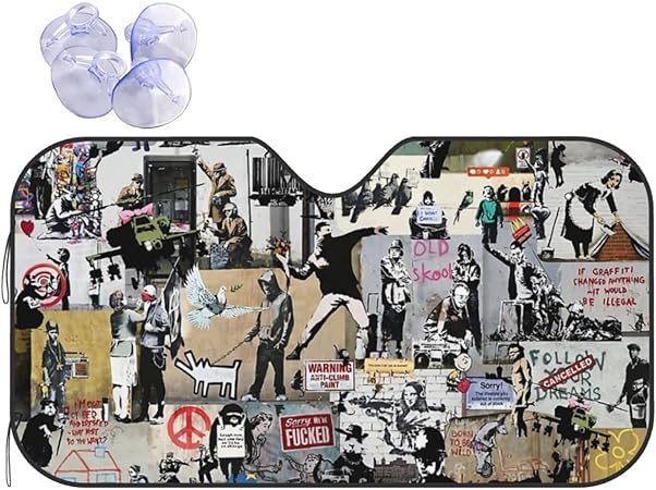 Amazon バンクシー サンシェード サンシェード車フロントカバー 車用サンシェード アニメ 断熱 遮光 フロントサンシェード 日除け 夏冬兼用 折畳み 便利 簡単収納 アニメ かわいい おしゃれ 車用品 車 バイク 車 バイク Amazon バンクシー サンシェード サンシェード車フロントカバー 車用サンシェード アニメ 断熱 遮光 フロントサンシェード 日除け 夏冬兼用 折畳み 便利 簡単収納 アニメ かわいい おしゃれ 車用品 車 バイク 車 バイク