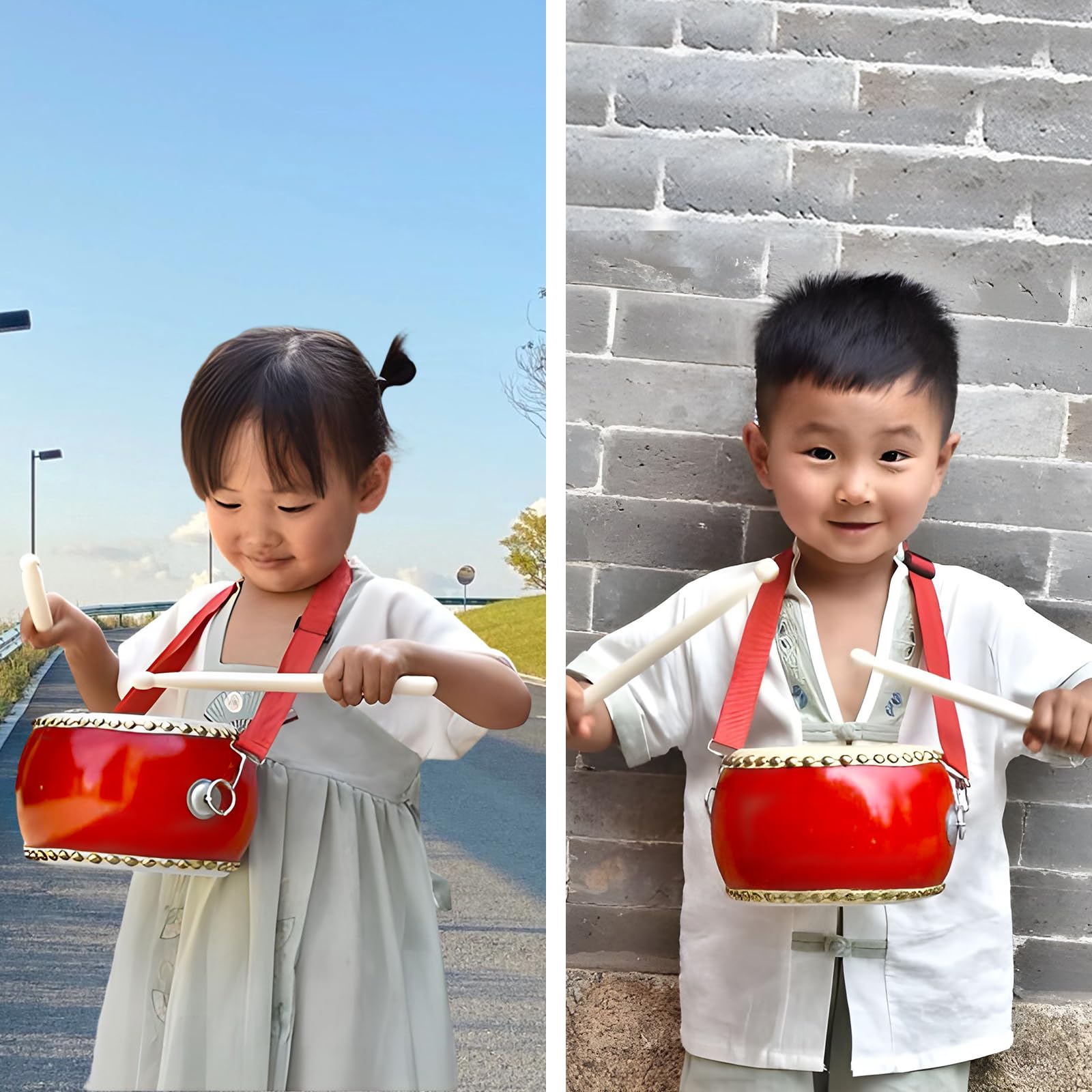 Amazon | 太鼓 小太鼓 たいこ 楽器 練習 本格楽器 牛革張り本格的な