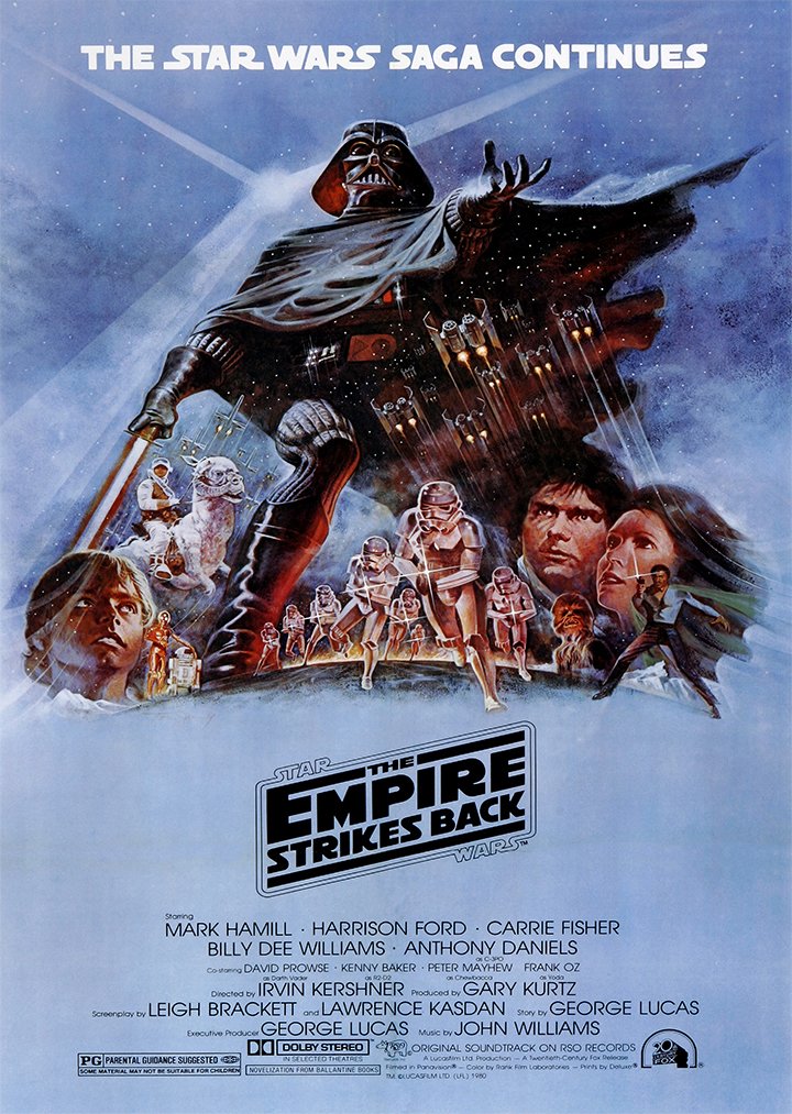 Star Wars The Empire Strikes Back Poster/Print/Picture Satin Photo Paper - A4-210mm x 297mm