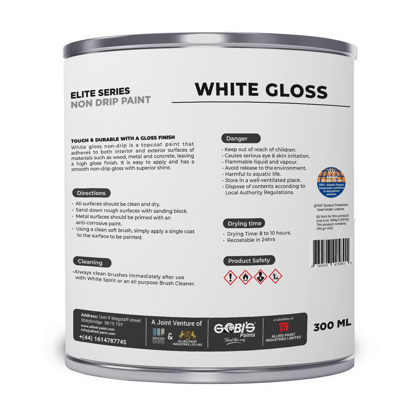 Matt Black Metal Spray Paint Fast Drying 400ml Interior Exterior Use On OnBuy