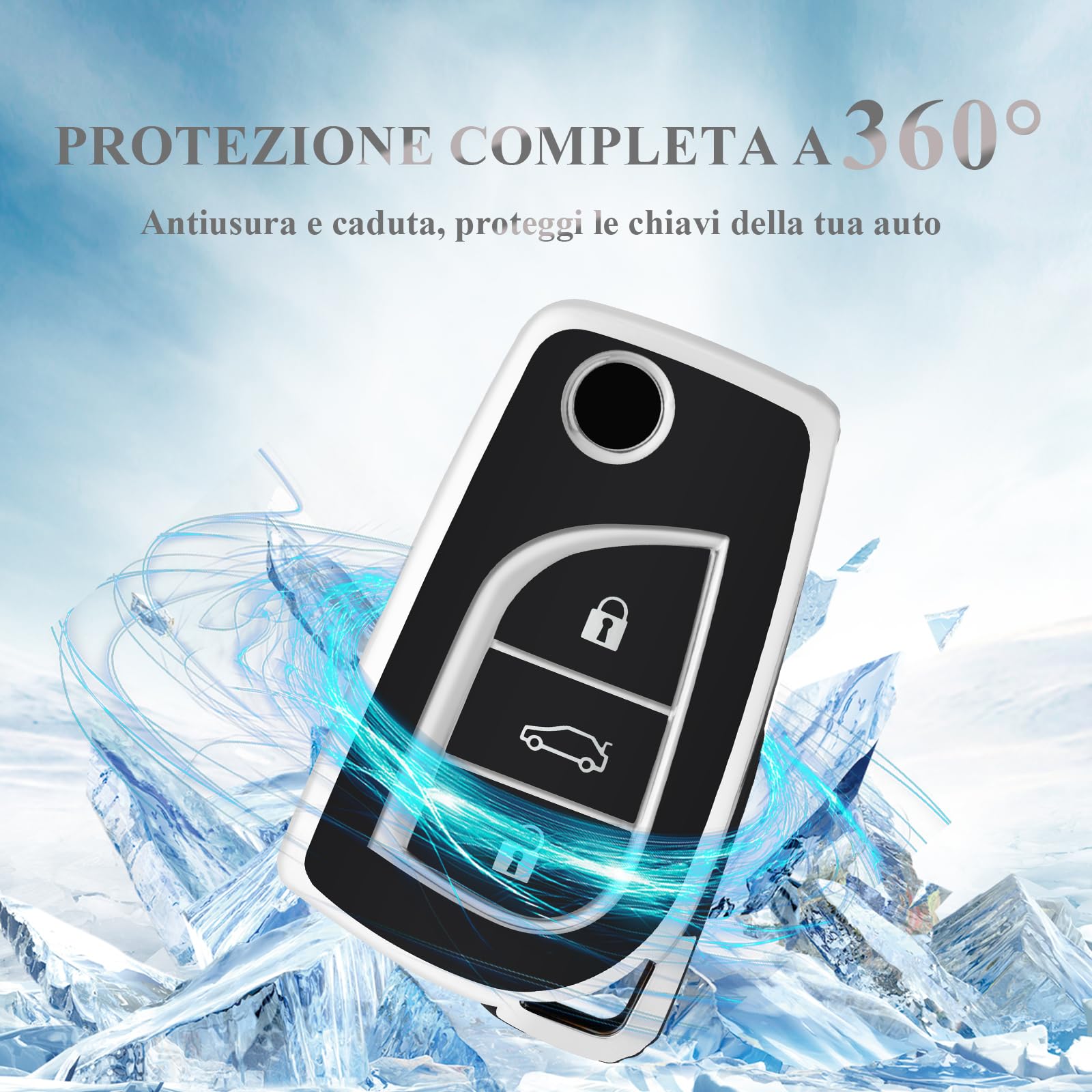 Xukey, Guscio Sostitutivo Per Telecomando Auto, Con 2 Pulsanti In Gomma - Foto 11