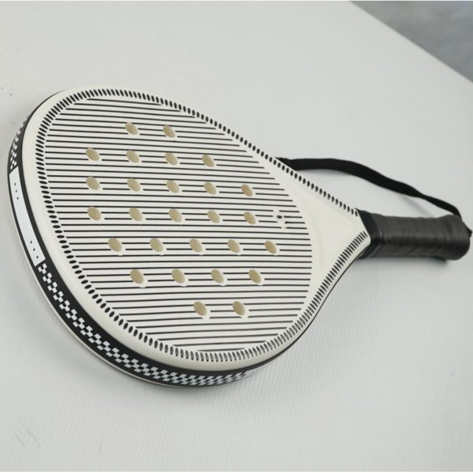 Raqueta de Tenis Raqueta de Pádel | Raquetas con Agujeros de Flujo de Aire Optimizados para Principiantes Niños Juveniles Práctica Deportes Hombres Mujeres