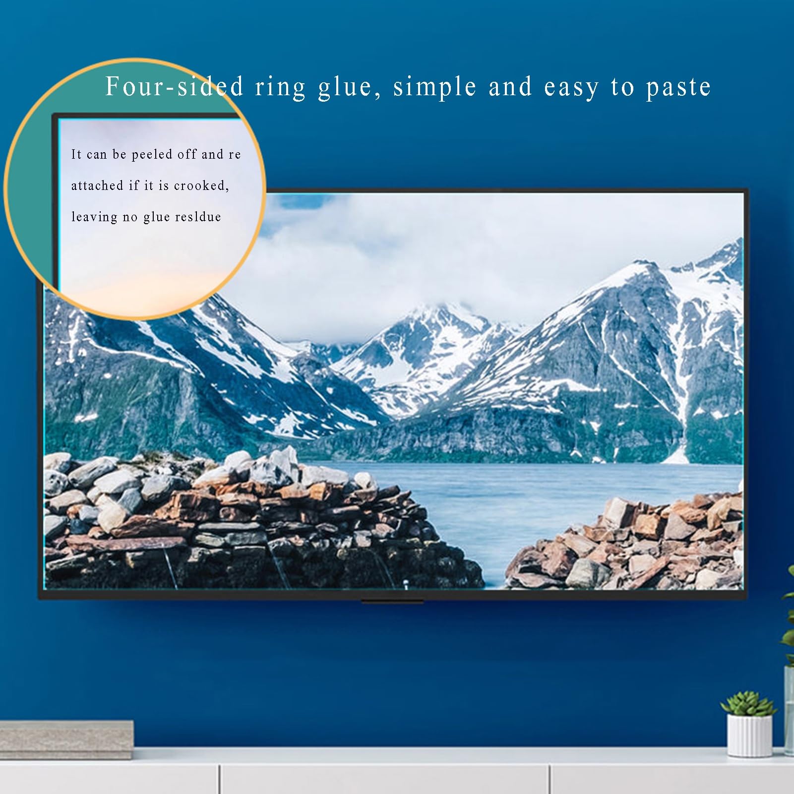 Esmerilado Protector De Pantalla para TV Antirreflejos Anti Luz Azul Película Protectora De Pantalla Reduciendo El Brillo Y La Luz De La Pantalla del Televisor(49 Inch 1084x610mm)