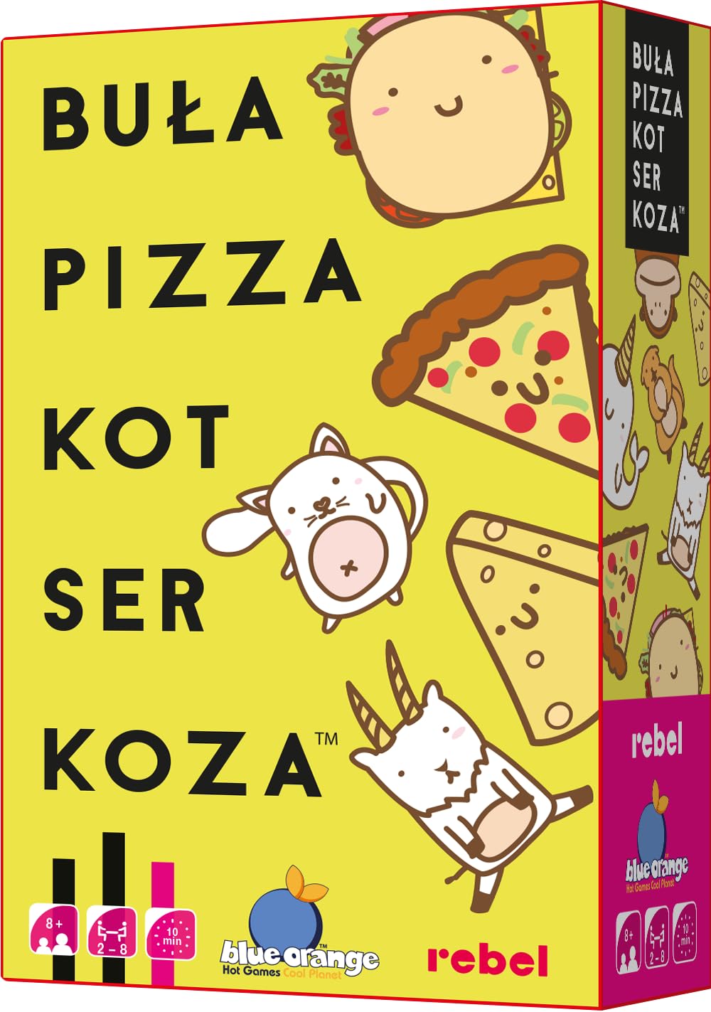 Blue Orange, Gra karciana Buła, Pizza, Kot, Ser, Koza
