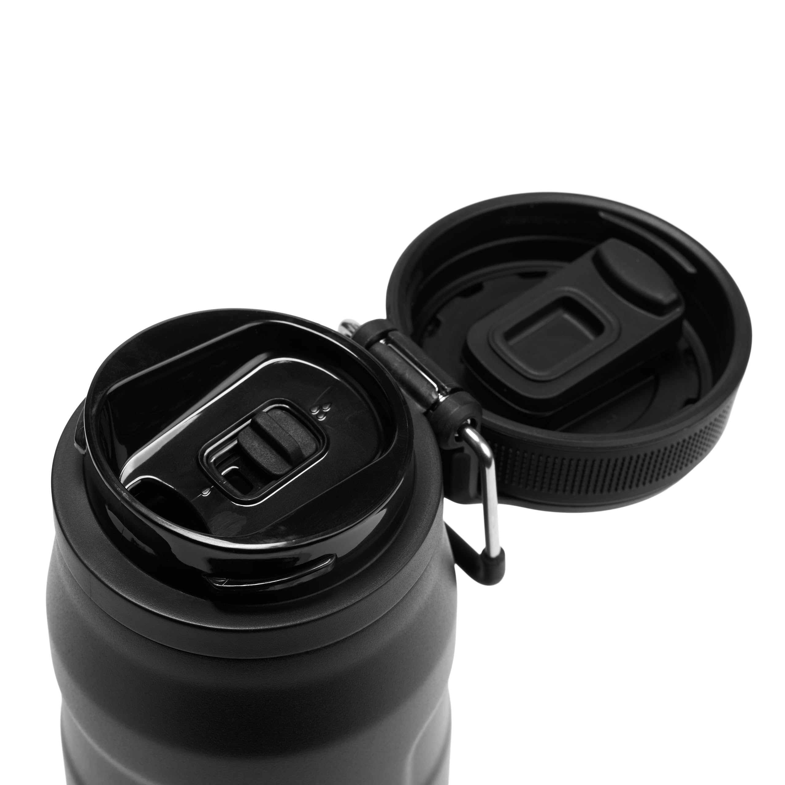 Stanley IceFlow Bottle Twist Flip 0.71L - 17 Horas Fría - Heladas 4 Días - Apta Para Lavavajillas - Botella Agua Acero Inoxidable - Sin BPA - Aislamiento Al Vacío - Black 2.0