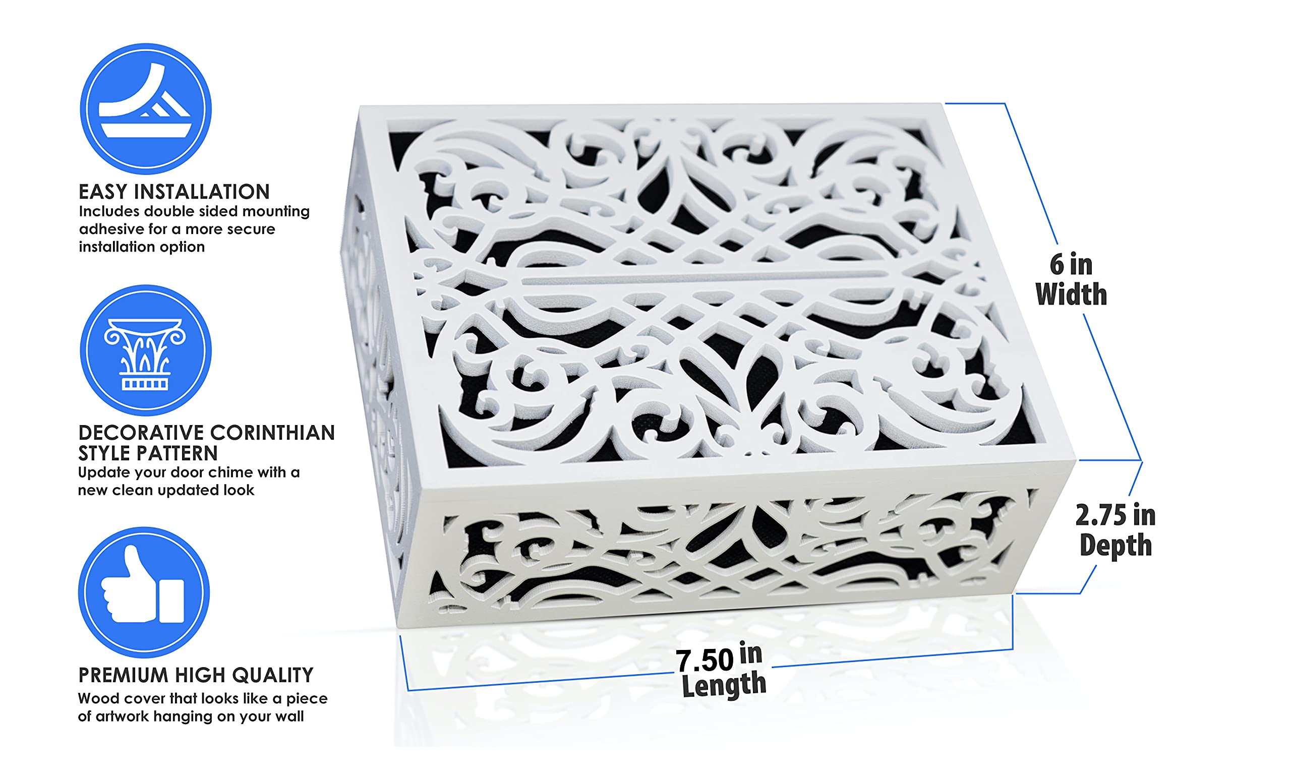 Doorbell Chime Cover Box Corinthian Style Inside Doorbell Chime