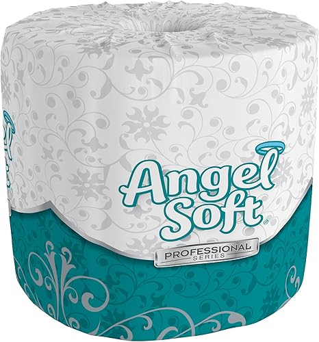 Angel Soft 16840 - Papel de baño (4 pulgadas x 4-12 pulgadas), 450 hojasrollo, 40 rollosquilates), color blanco