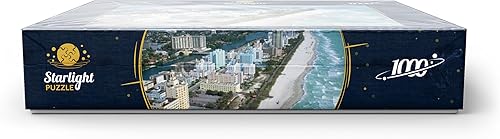 Miniatura 10 de MyPuzzle Art Deco Hotels On Ocean Drive, Miami Beach, Florida, Estados Unidos, rompecabezas prémium de 1000 piezas para adultos