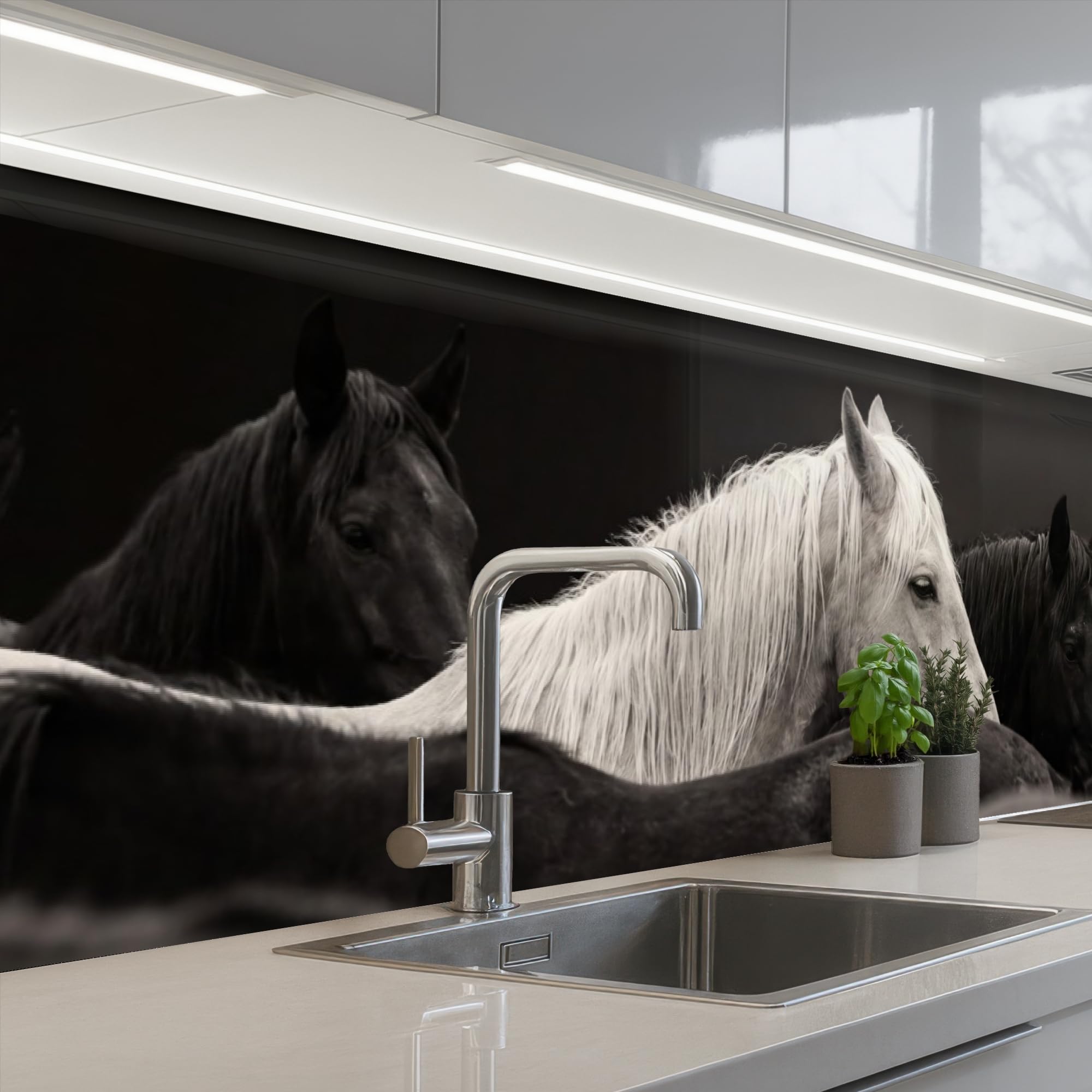 KitchenYeah© Splashback for Kitchen self Adhesive Sink Splash Splatter