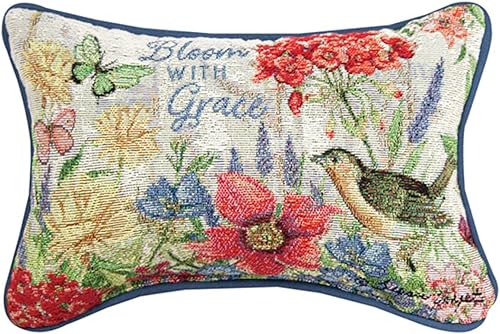 Almohada Bloom With Grace Word