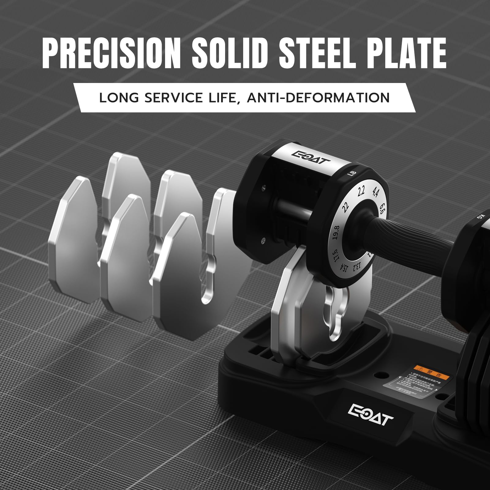 22/33 lbs Pair/Single Adjustable Dumbbells Set, Premium Quick Adjust, 10 in 1 Adjustable Dumbbell Set for Men and Women, Solid Pro-Grade Steel for Home Gym