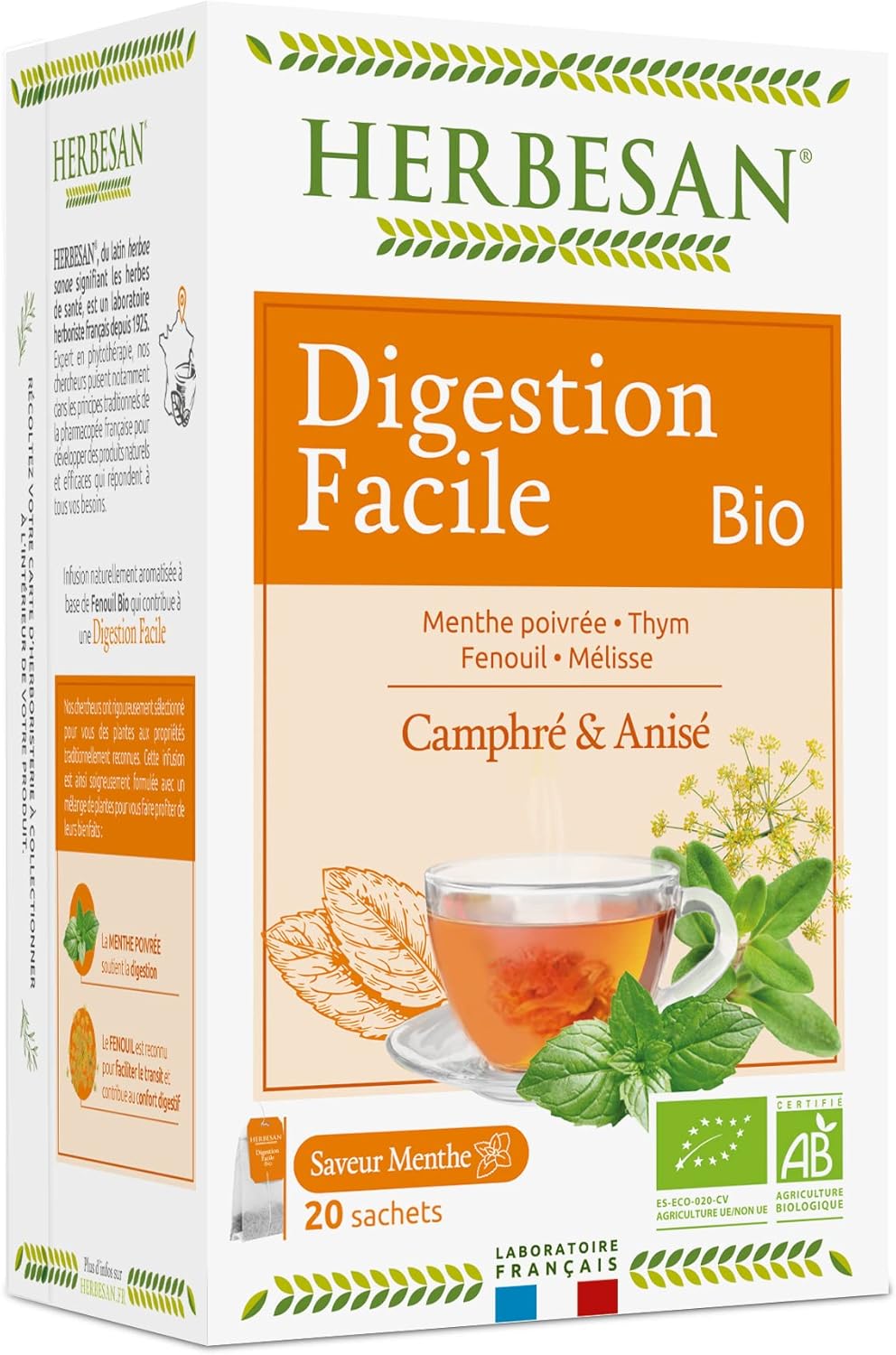 INFUSION DIGESTION MENTHE FENOUIL BIO