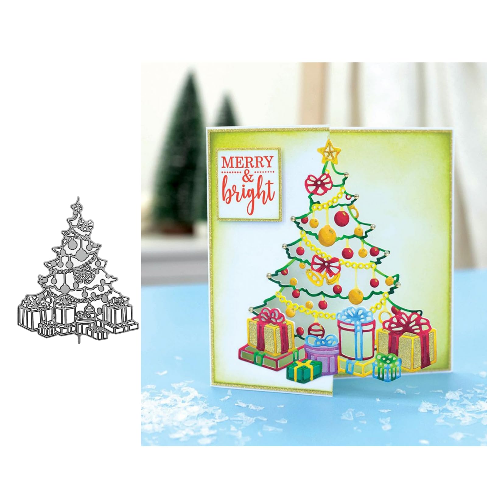 Christmas Card Die Cuts Merry Christmas Metal Cutting Die
