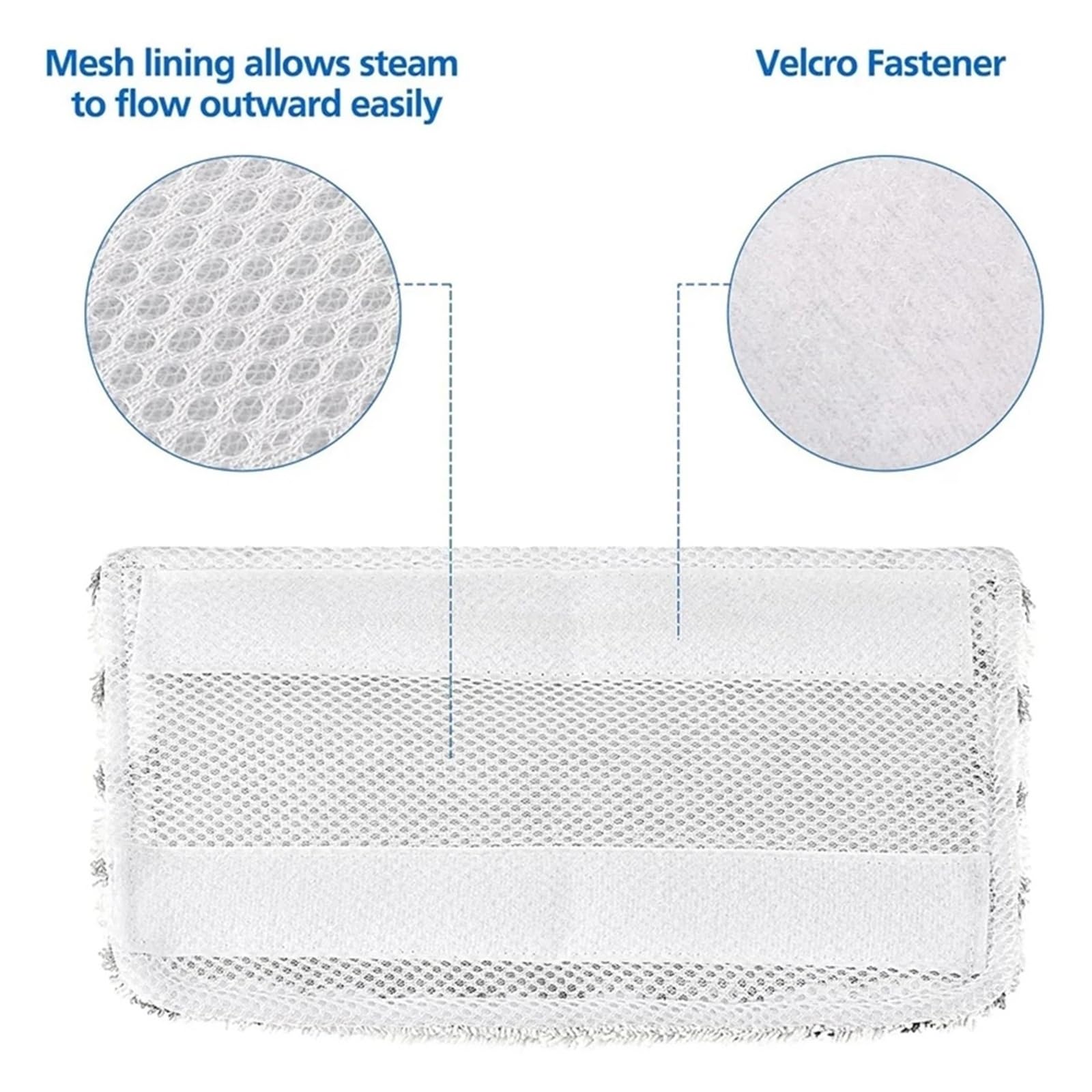 Cuscinetto Sostitutivo for Scopa A Vapore, Compatibile Con Shark Steam Mop Cuscinetto Detergente Morbido Lavabile Riutilizzabile In Microfibra Ad Assorbimento Forte(12pcs)