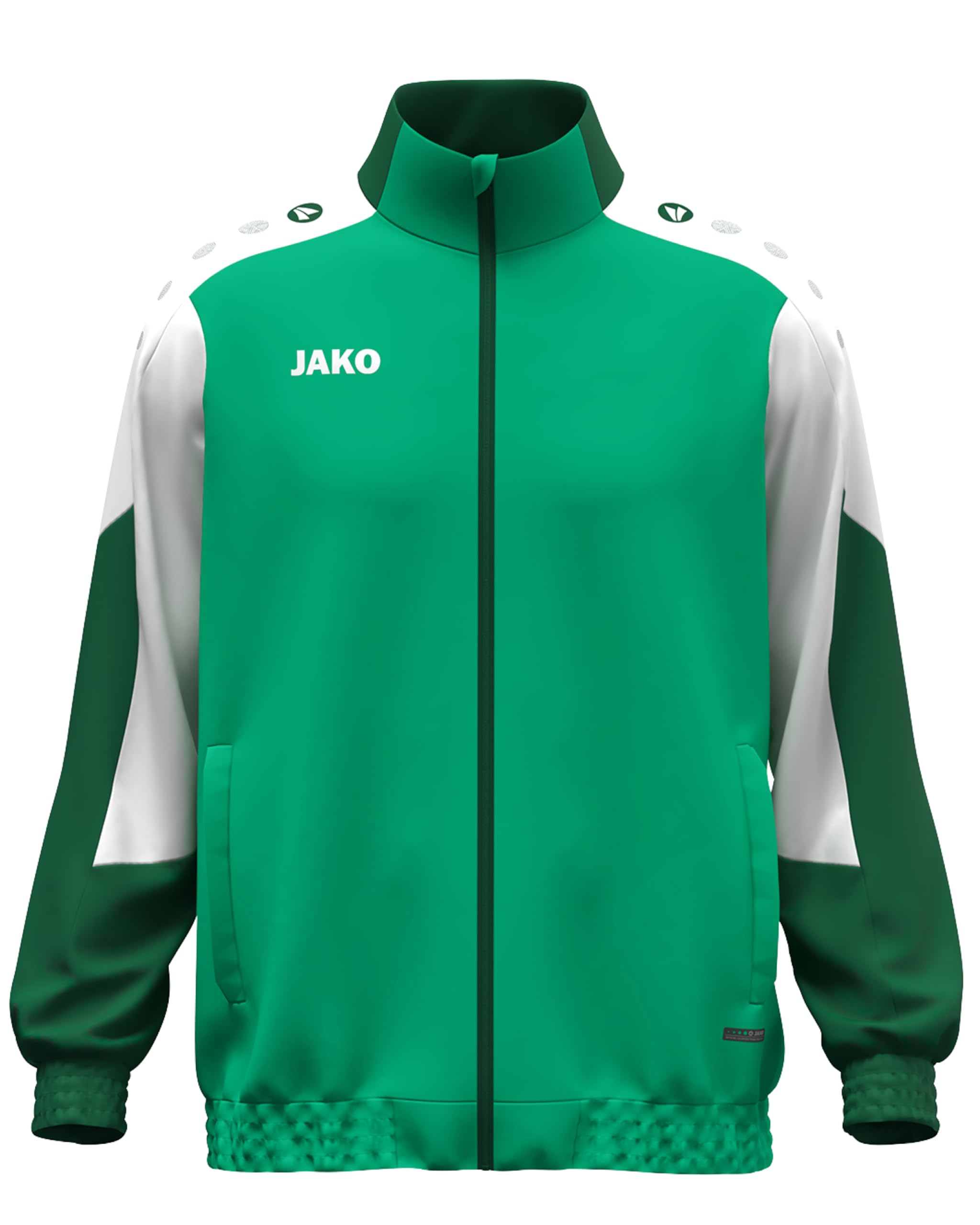 JAKO Unisex Webjacke Dynamic, grün/weiß/dunkelgrün, M