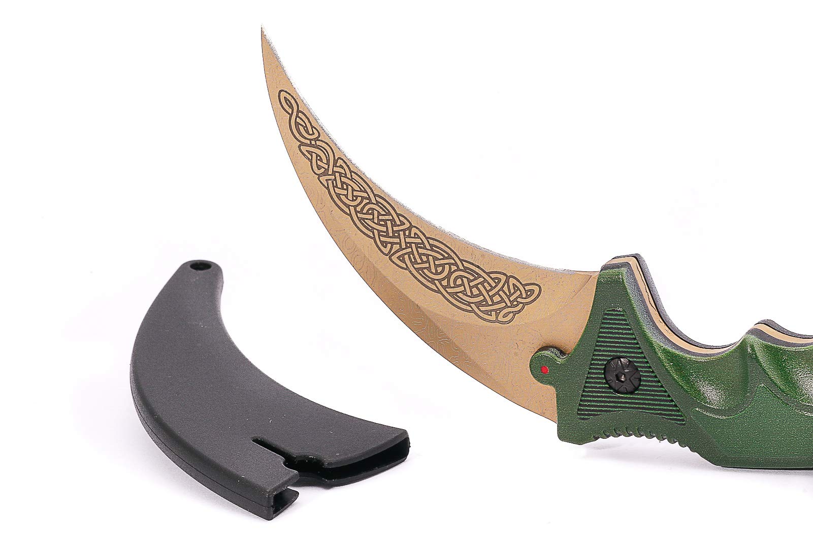 Elite - Counter Karambit Skin Knife CS GO Streik Messe Jagdmesser taktisches Überlebens Camping Werkzeug (Lore)