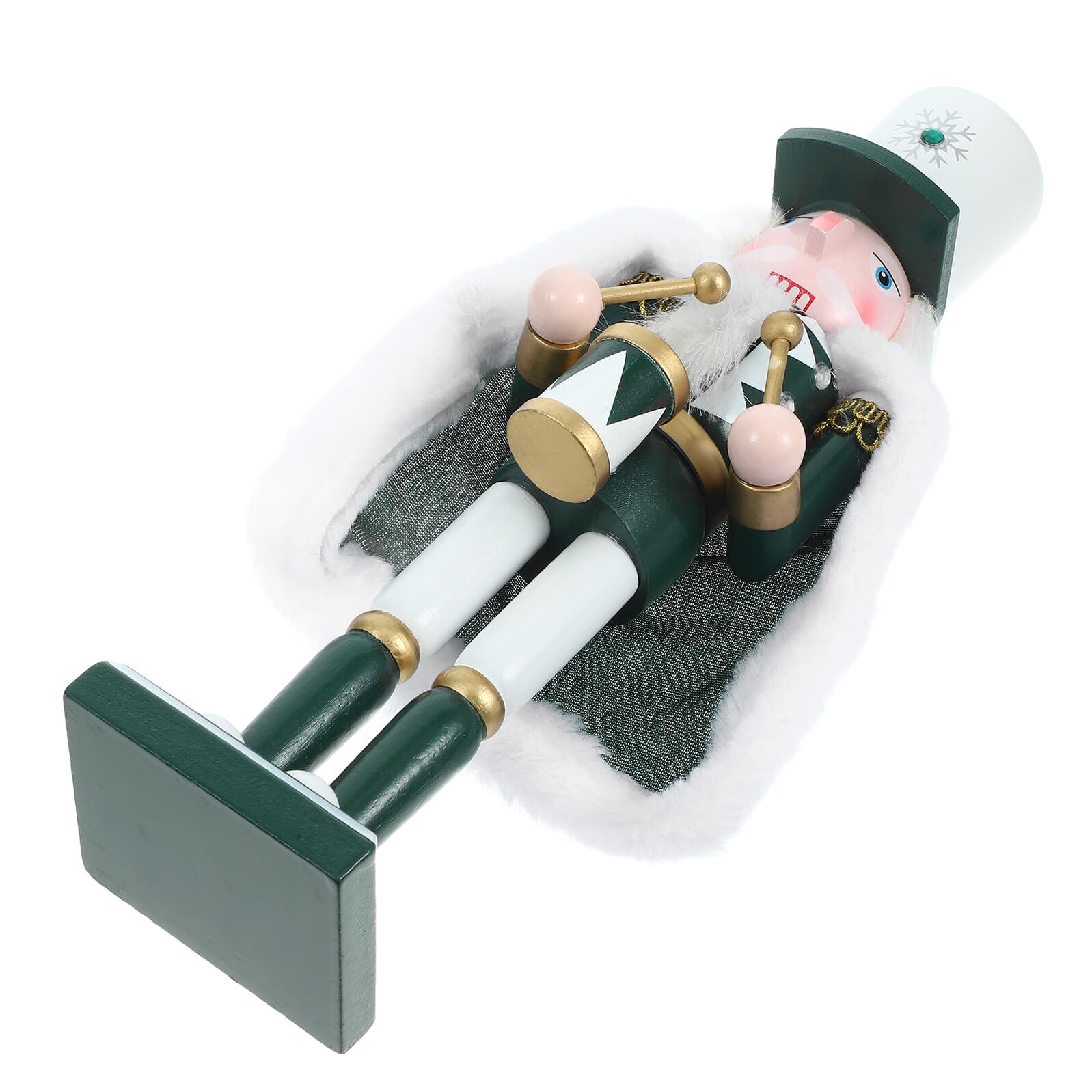 Casse-Noisette de Noël en Bois Anti-Chute 30 CM Soldat Décoration Stable pour Rebord de Cheminée
