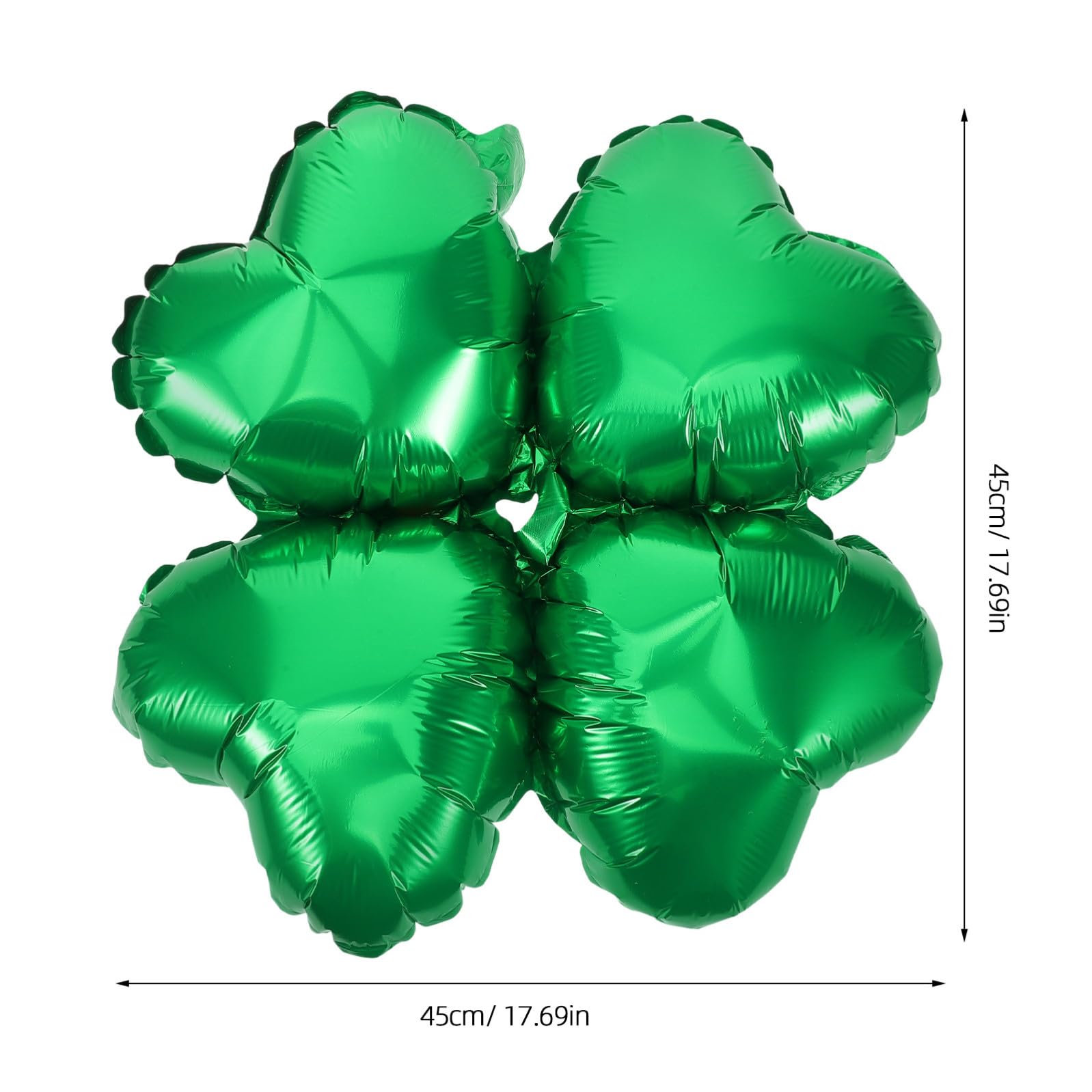 Alluminio Palloncino Verde Fiora 50 Pezzi a Forma di Cuore