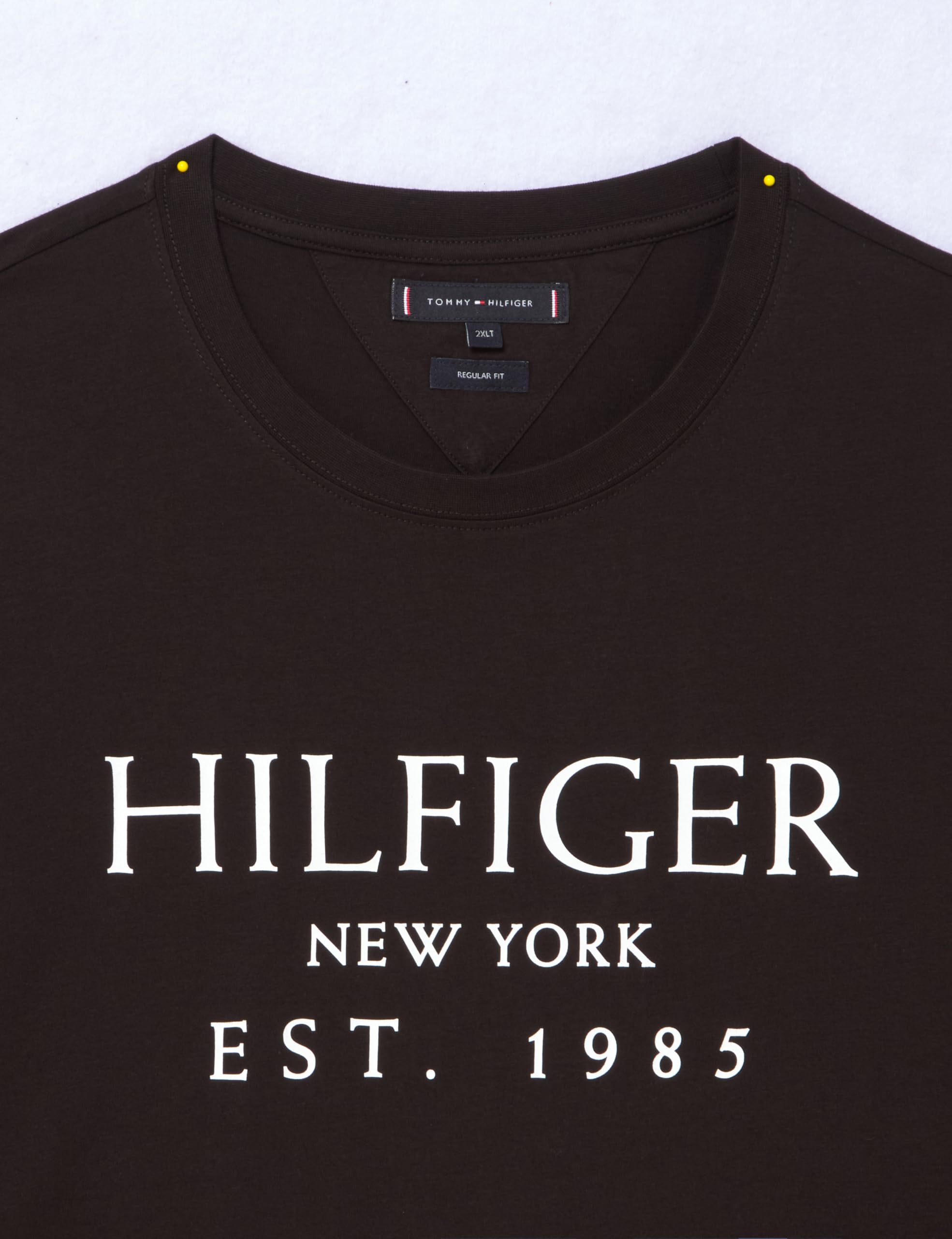 Tommy Hilfiger Camiseta de Manga Corta para Hombre Cuello Redondo