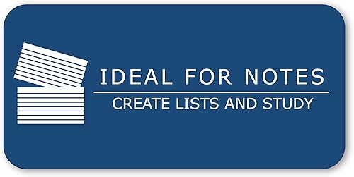 Miniatura 10 de Roaring Spring Fichas de índice de 4 x 6 pulgadas, caja a granel de 36 paquetes de 100 cada uno, papel de índice blanco liso 100#, rayado en la