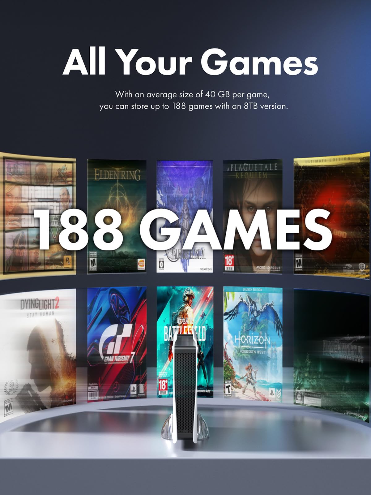 GRAUGEAR Disco rigido da 6 TB in alluminio per PS5, Slim, Pro 3,5 pollici HDD, formattato per PS5/PS4, ideale per giochi e spazio di archiviazione