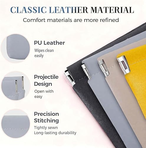 Miniatura 4 de 4 bolsas de cuero, mini bolsa de cosméticos con cierre automático, organizador de cuero con cierre a presión para bolso, accesorios de viaje para