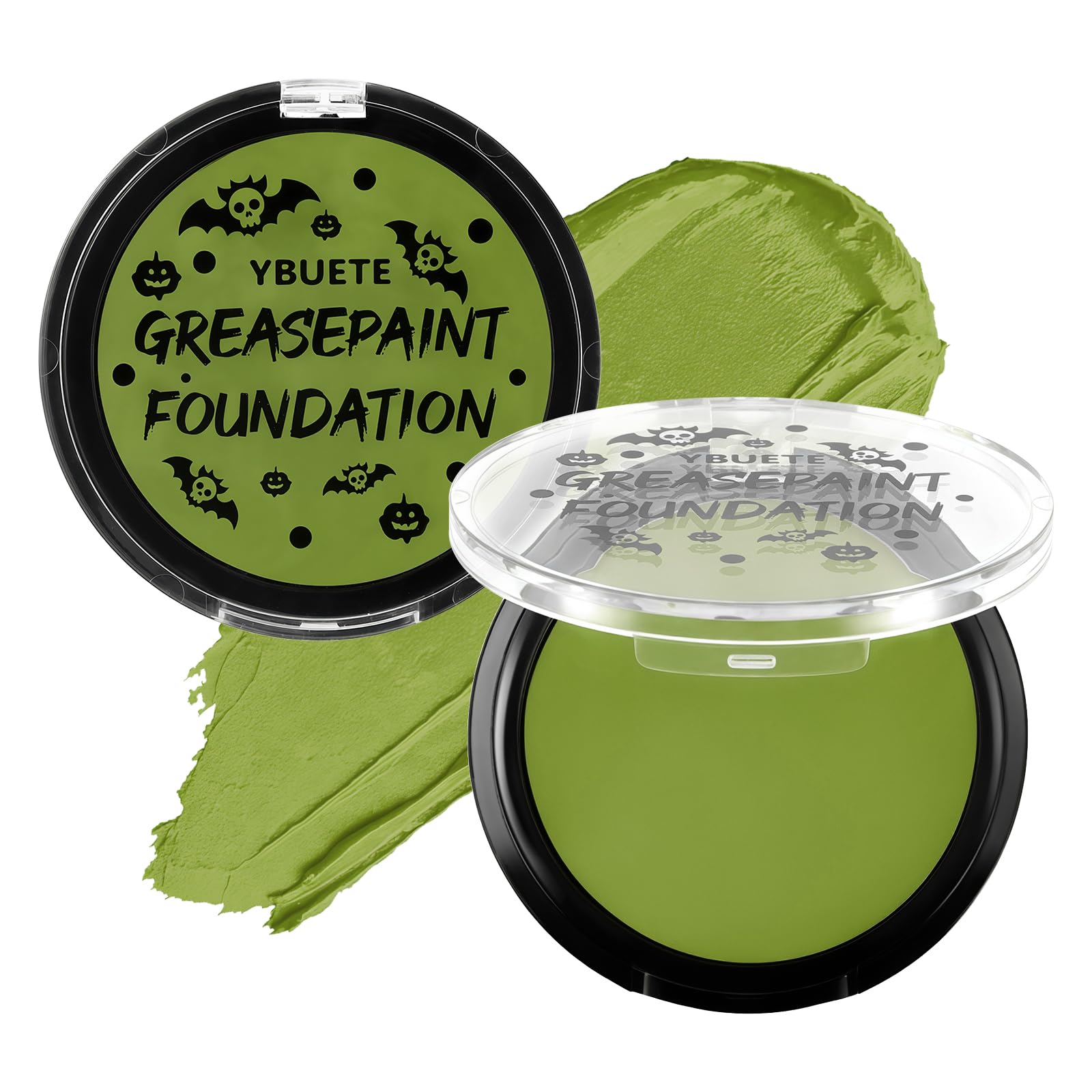 YBUETE Ogre Green Oil Based Face Body Painting Foundation for Halloween SFX