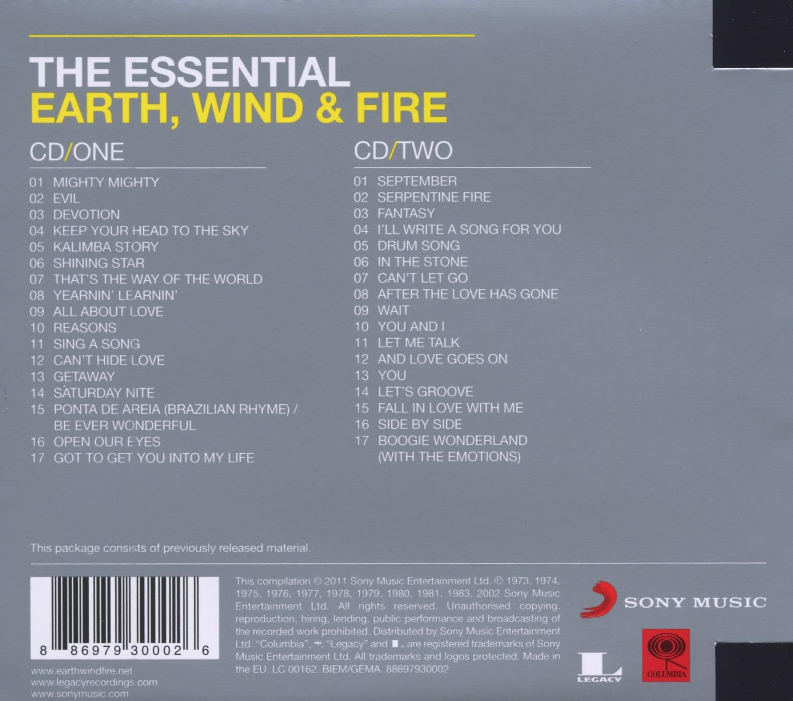 The Essential Earth, Wind & Fire
