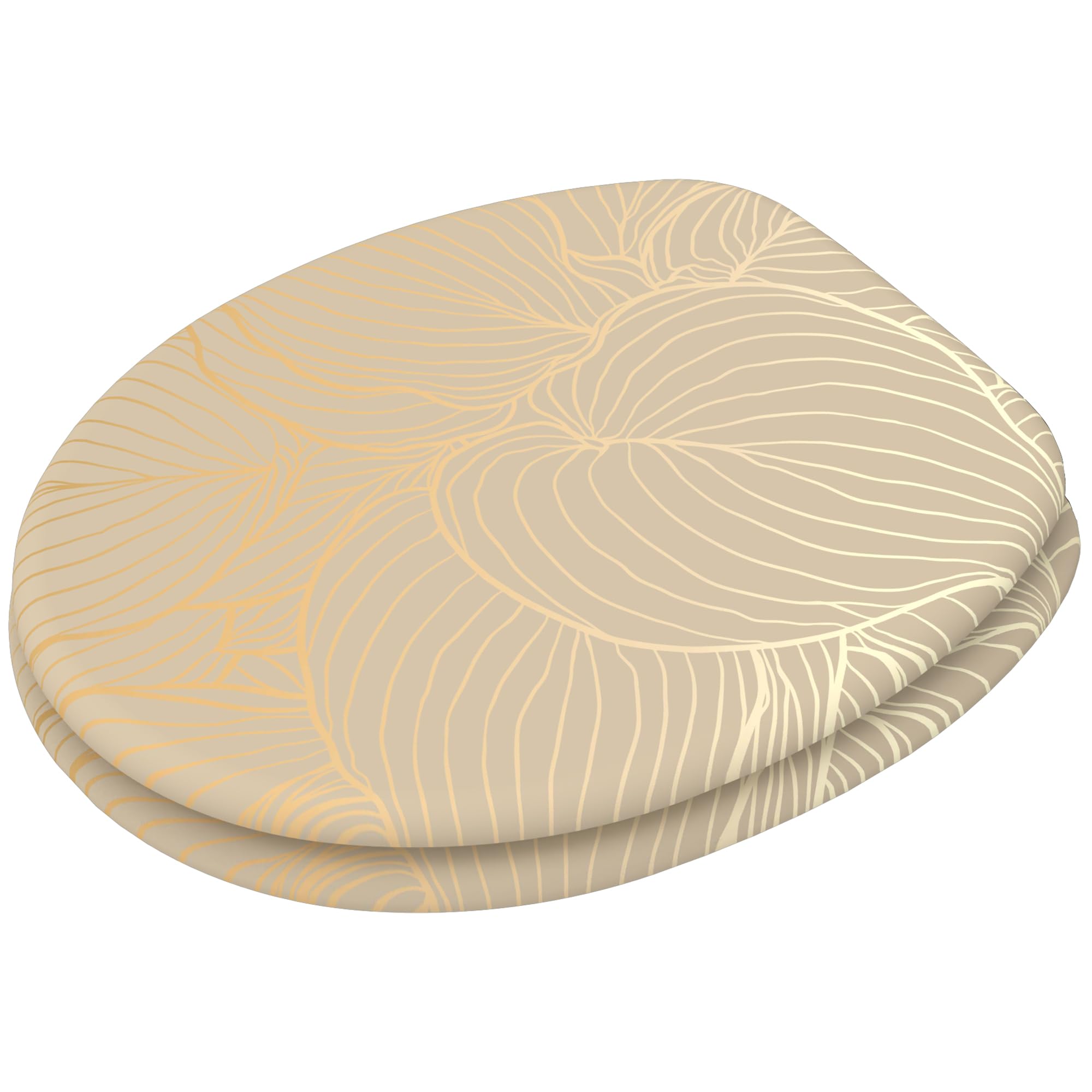 Sanilo Soft Close Toilet Seat, Wide Choice of New Toilet Seats, Stable Hinges, Easy to Mount (Hosta), 47 cm x 37.7 cm - Image 3