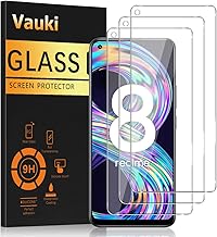 Vauki Realme 8 Pro Tempered Glass Screen Protector for Realme 8 4G/Realme 8 Pro Ultra-HD Hardness 9H Hardness Resistant Anti-Scratch for Bubble Free Easy to Install Screen Protector 6.4 Inches