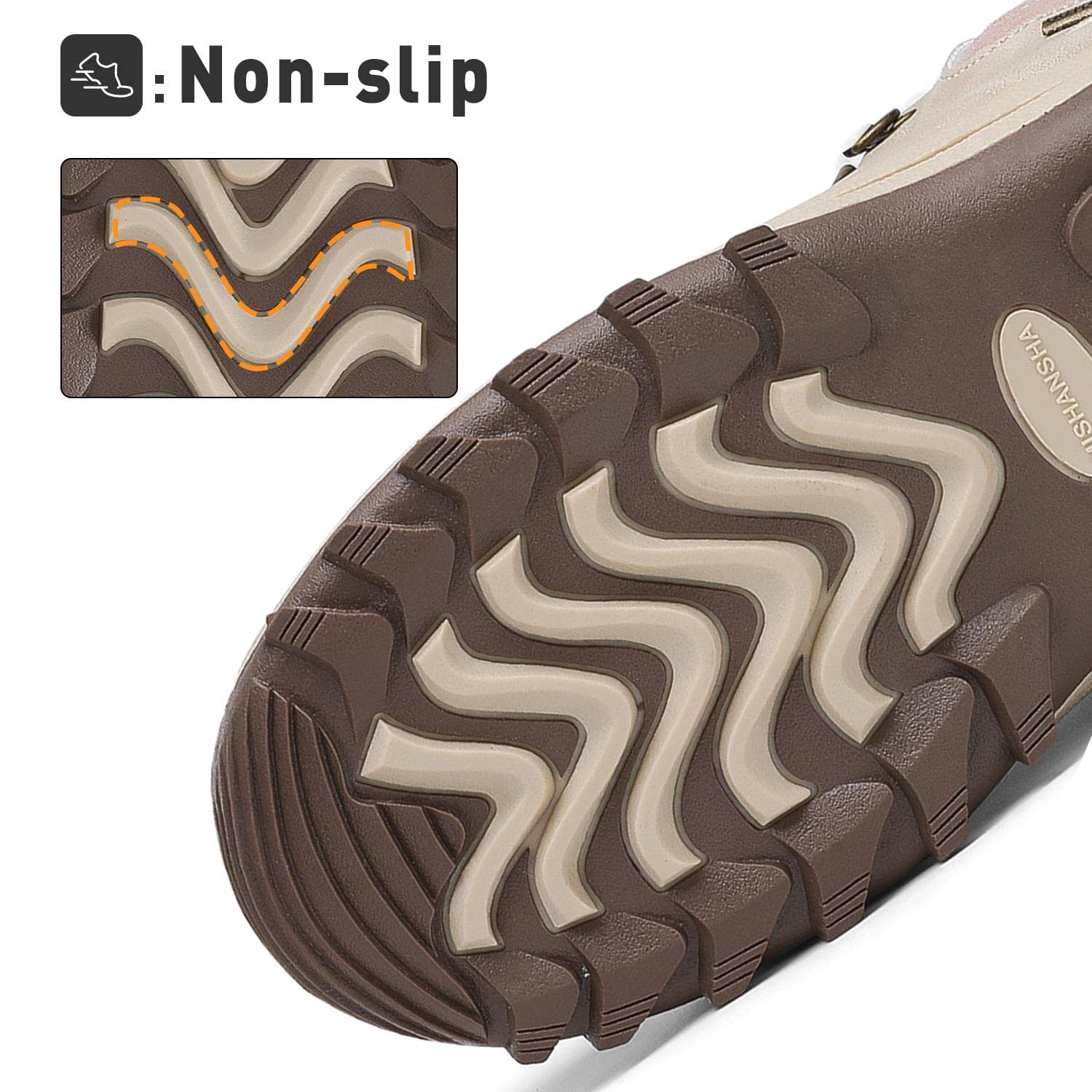 Mishansha Scarponcino Foderata - Caldo Antiscivolo Comode, Unisex Adulto