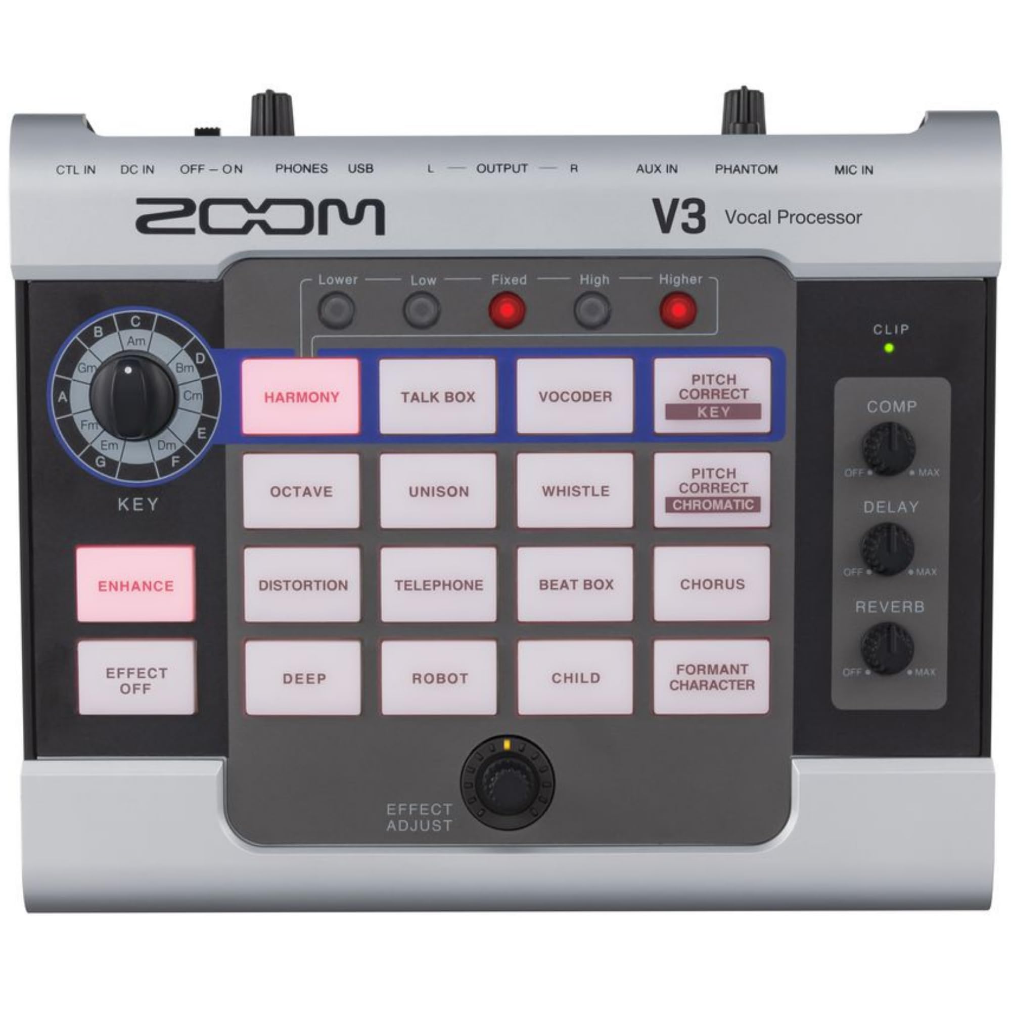 ZOOM ズーム マルチエフェクト ボーカルプロセッサ V3 Amazon.co.jp: ZOOM(ズーム) V3 配信用ボイスチェンジャー ボーカル